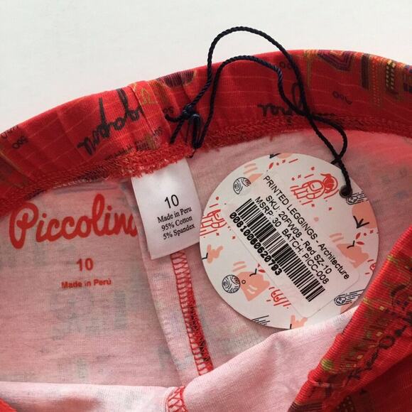 NWT Piccolina Architecture Printed Leggings - Picture 5 of 5